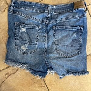 Distressed Denim Shorts